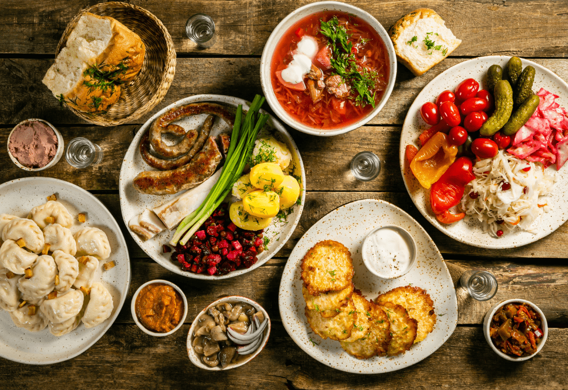 Christmas dinner in Ukraine