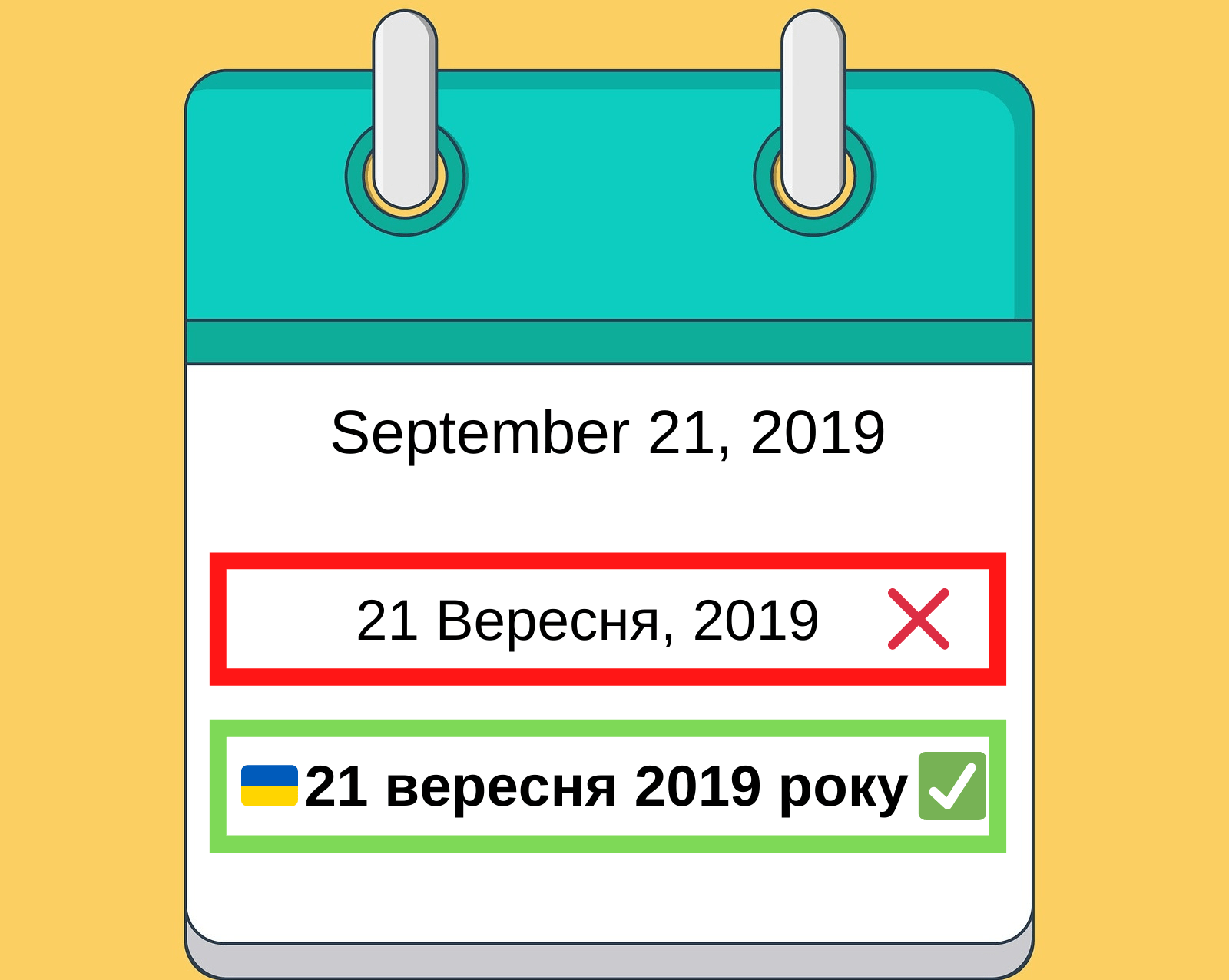 dates in Ukrainian
