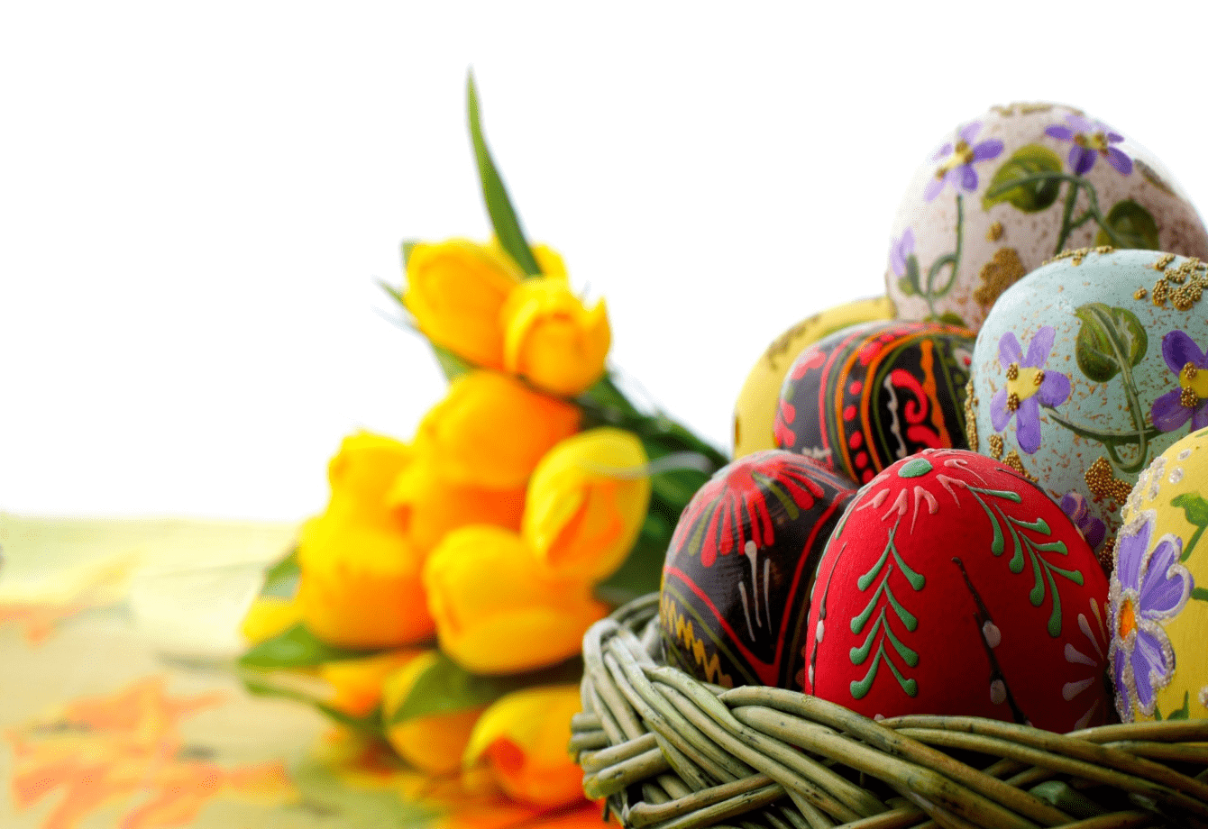 Easter greetings in Ukrainian