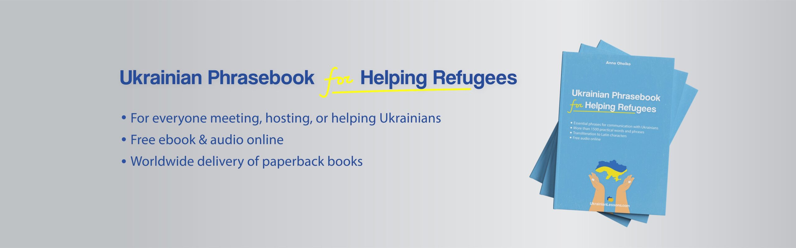 Ukrainian Phrasebook for Helping Refugees 5 Minute Ukrainian Podcast