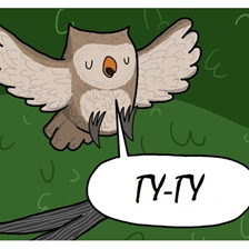 Ukrainian owl says ‘hu-hu’