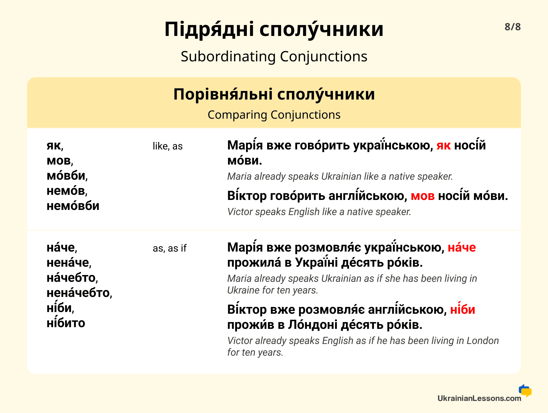 Conjunctions