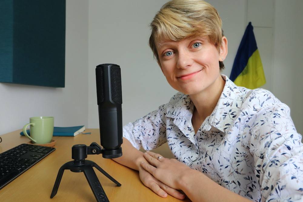 the podcast host Anna