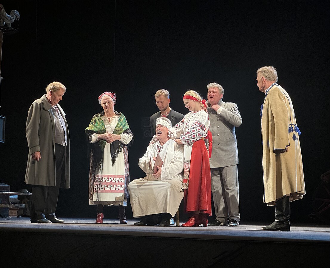 A scene from the play Martyn Borulia by Ivan Karpenko-Karyi. Ivan Franko National Academic Drama Theater, Kyiv. September 20, 2024: Сredit
