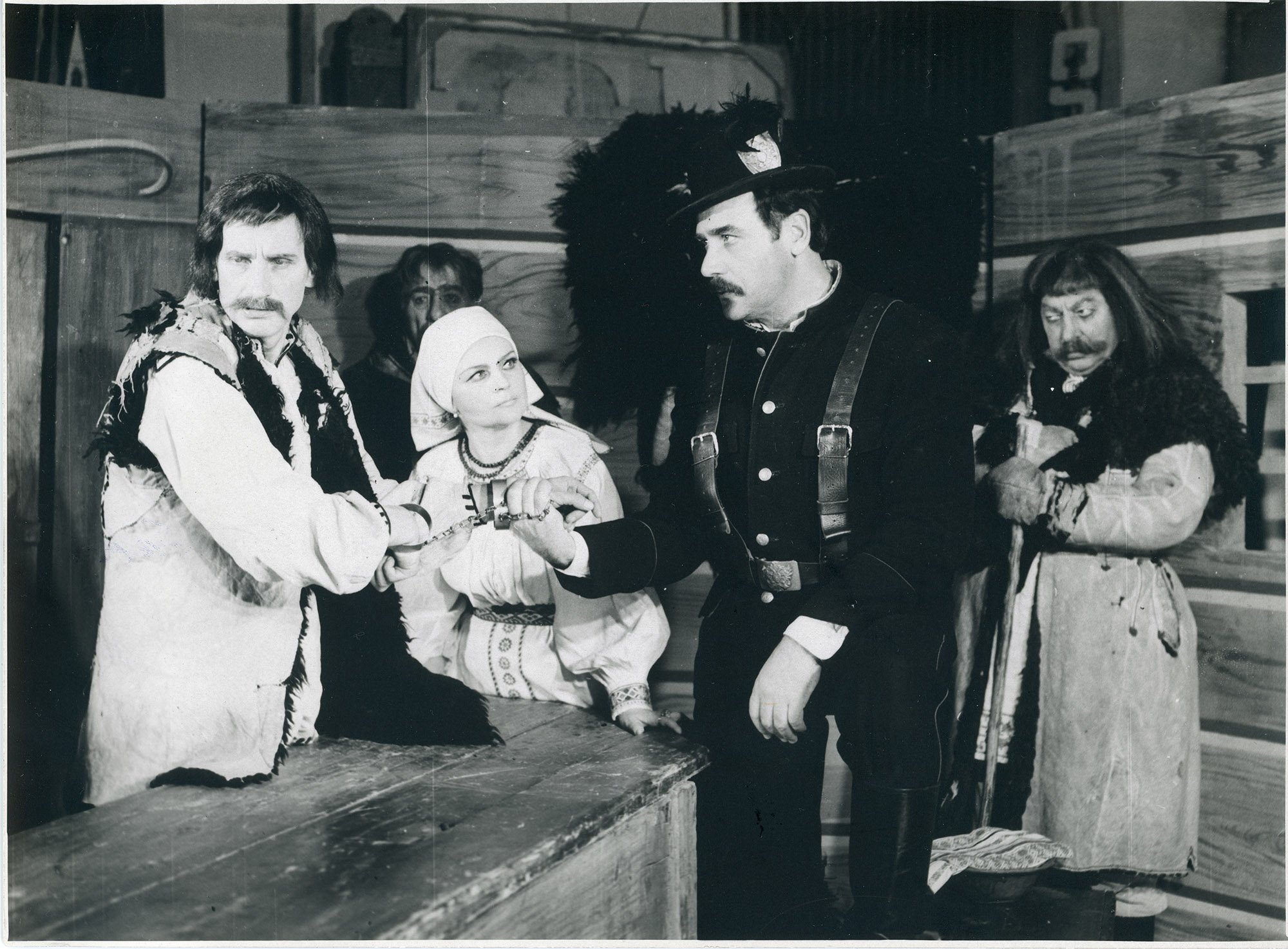 A scene from the play Stolen Happiness (1976). Franko's house:Credit