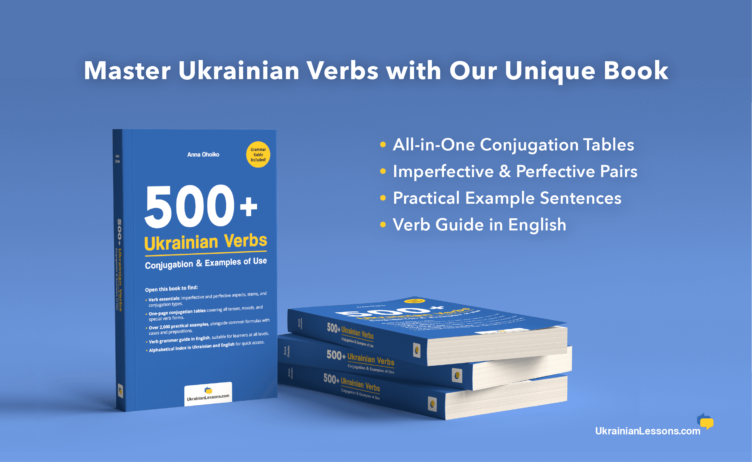 500+ Ukrainian Verbs book!